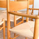 Ensemble de 6 chaises CH36 + 1 fauteuil CH37 de Hans J. Wegner en chêne