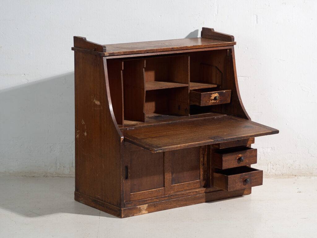 Antique Japanese writing desk with drop leaf – Taishō period, Japan, circa 1920