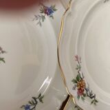 Set of 4 porcelain dessert plates