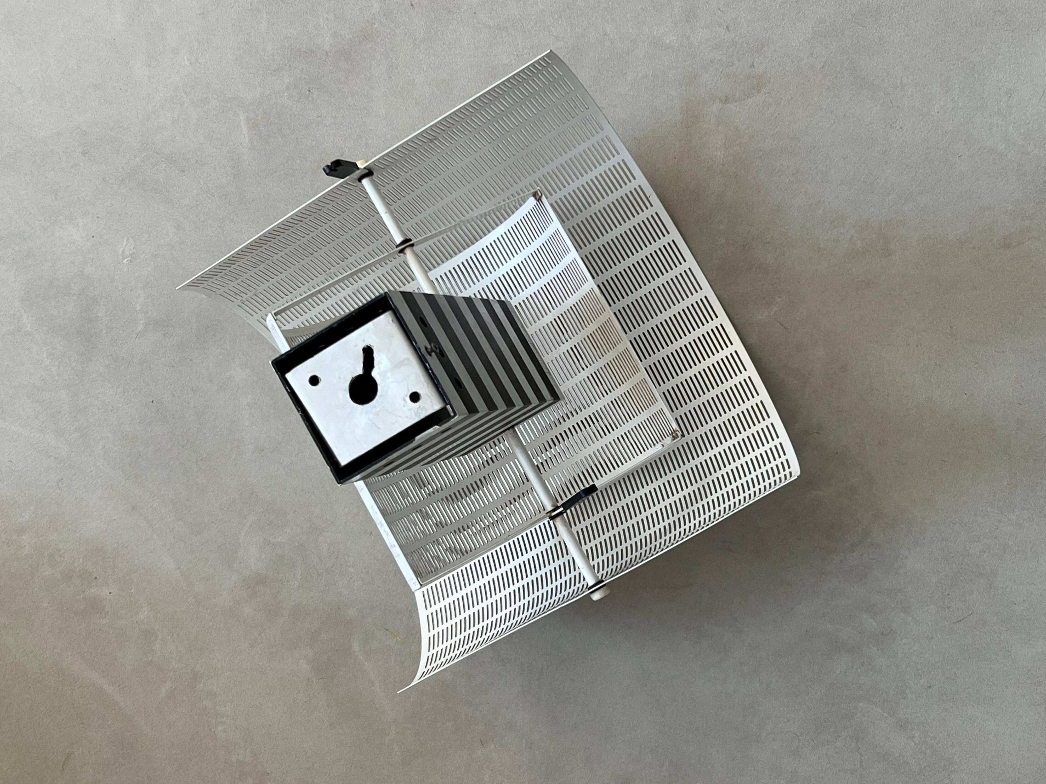 Postmodern Vintage Black White wall Lamp Shogun Mario Botta Artemide 1986 Italy