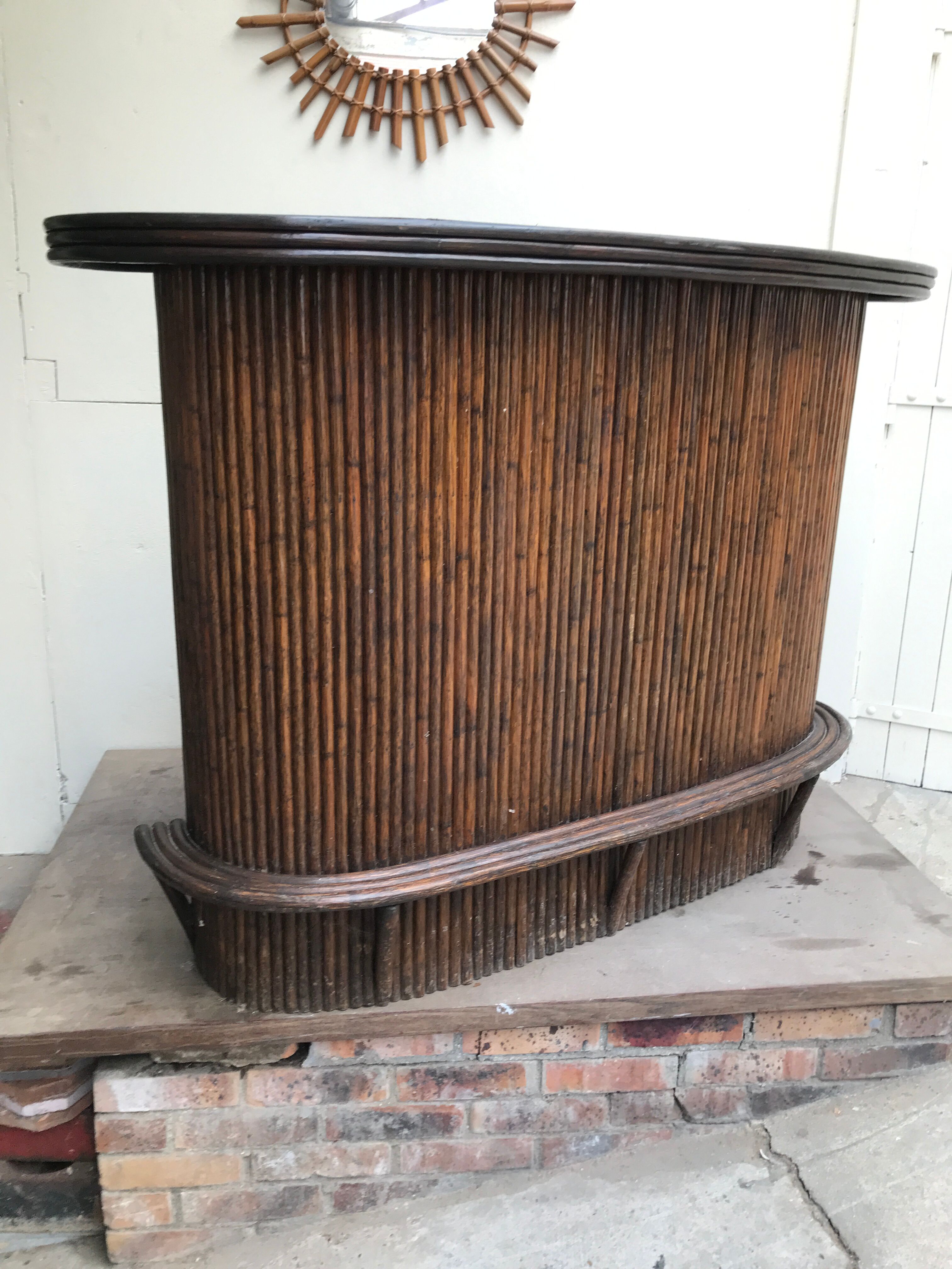 Vintage rattan bar