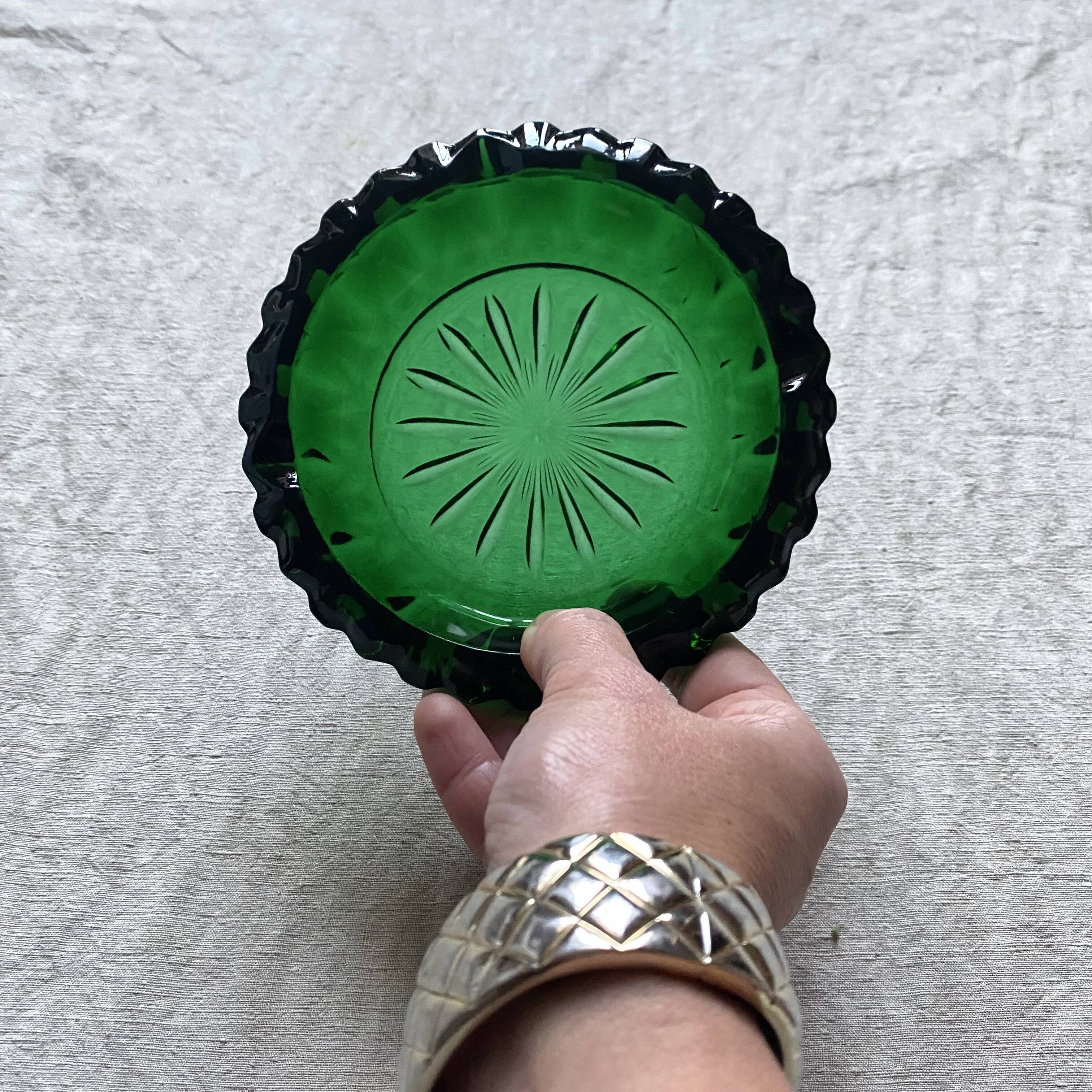 Vintage glass ashtray