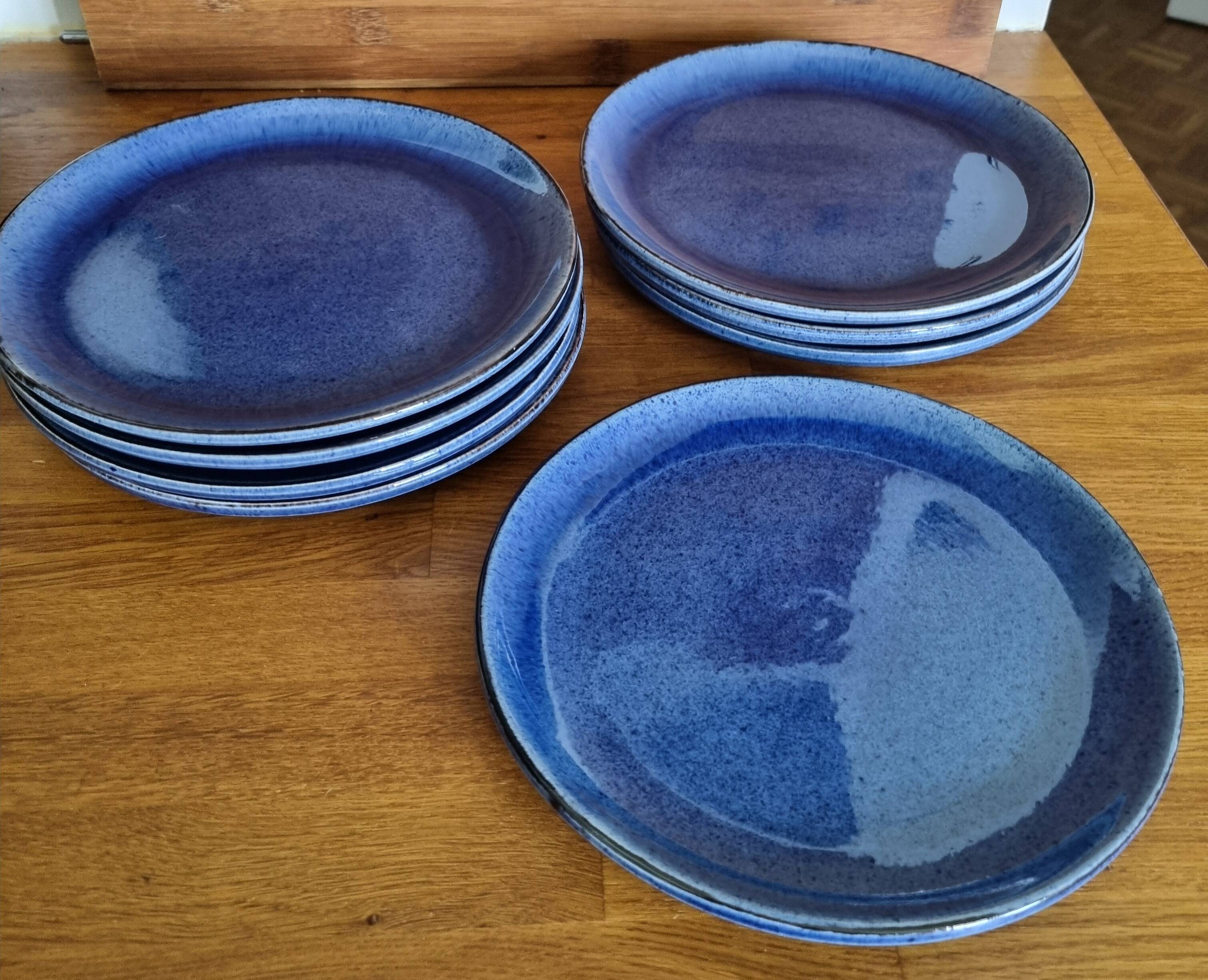 Set of 8 Terre E Provence earthenware dessert plates