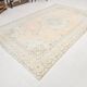 7x11 Vintage Peach Beige Turkish Rug, 206x335Cm