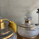 Trio of glass toiletries