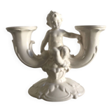 Antique porcelain candlestick