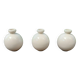 Lot de 3 vases boules faïence de Villenauxe