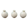 Lot de 3 vases boules faïence de Villenauxe
