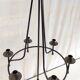 Candlestick hanging lamp 6 metal lights