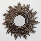 Mid-century convex sunburst mirror