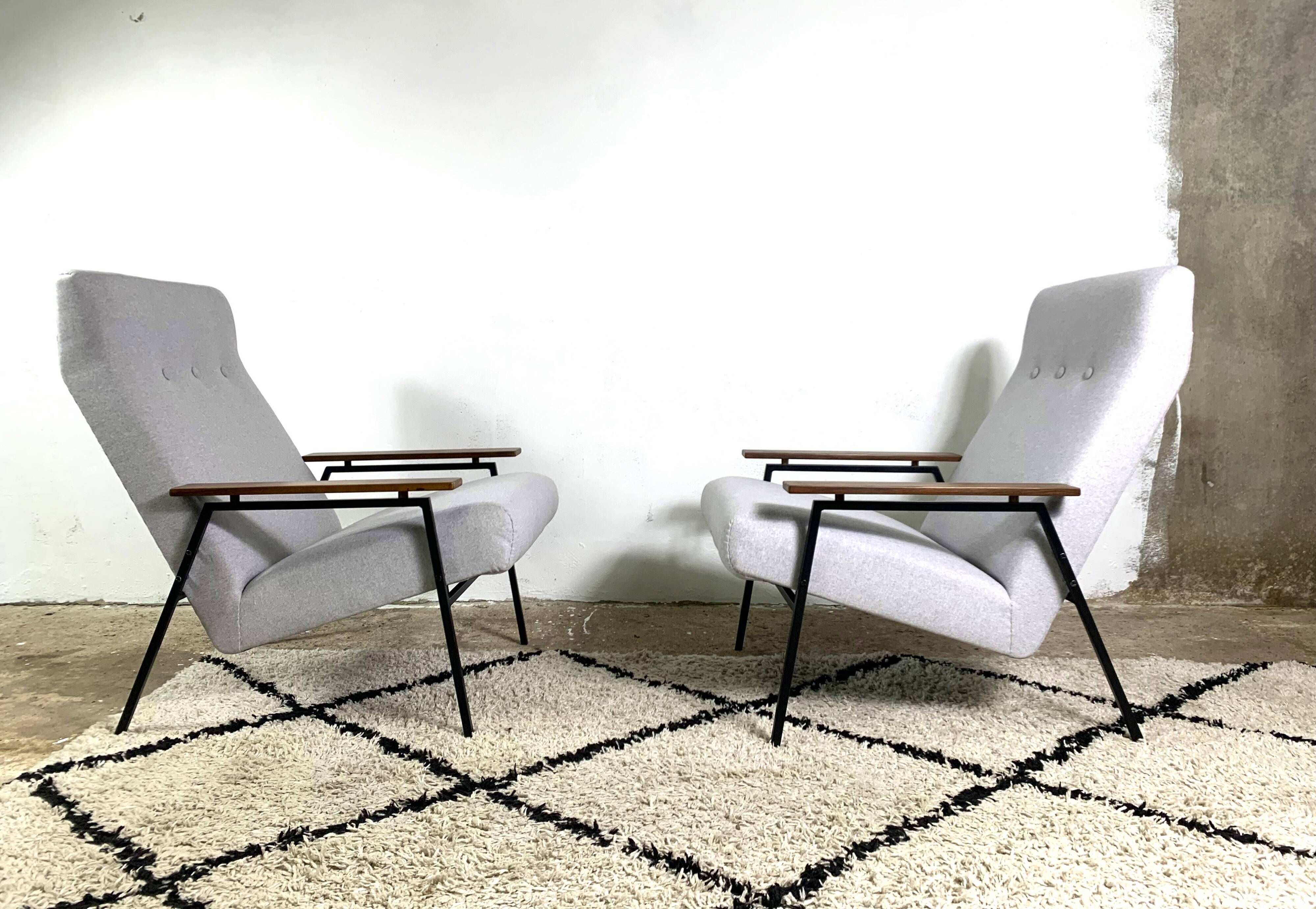 Minimalist Armchairs By Rob Parry For Gelderland, 1950s, Set Of 2