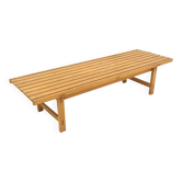 Scandinavian beech bench, Sweden, 1960
