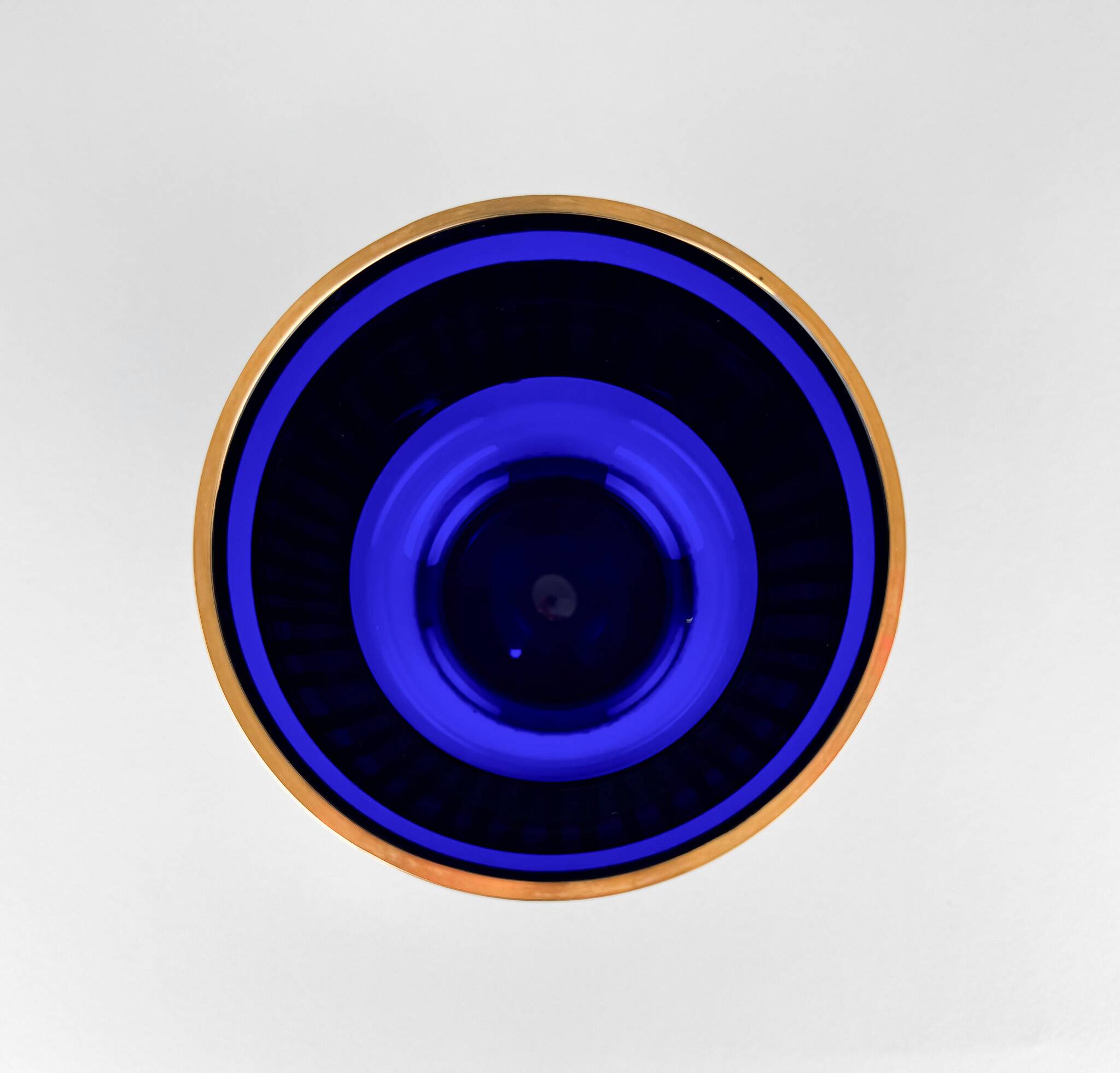 1960's Gillded Vase by Glass Designer Jan Gabrhel, Czechoslovakia