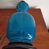 Blue ceramic lamp base