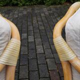 Table & Chairs by McGuire, 1980s