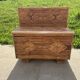 Rattan marquetry chest from the 60s