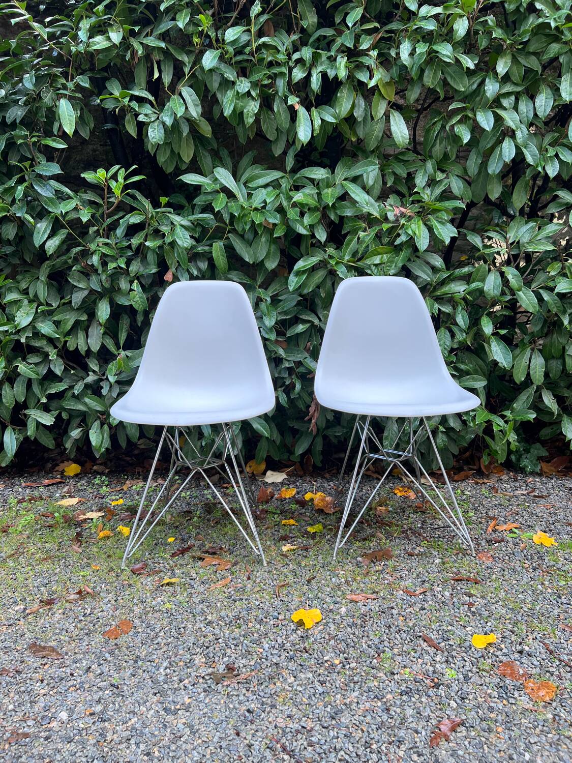 Pair of Plastic Side Chairs by Vitra