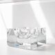 Bubble blown glass ashtray by Nybro Sweden