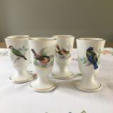 4 vintage mazagrans porcelain Manufacture Pillivuyt