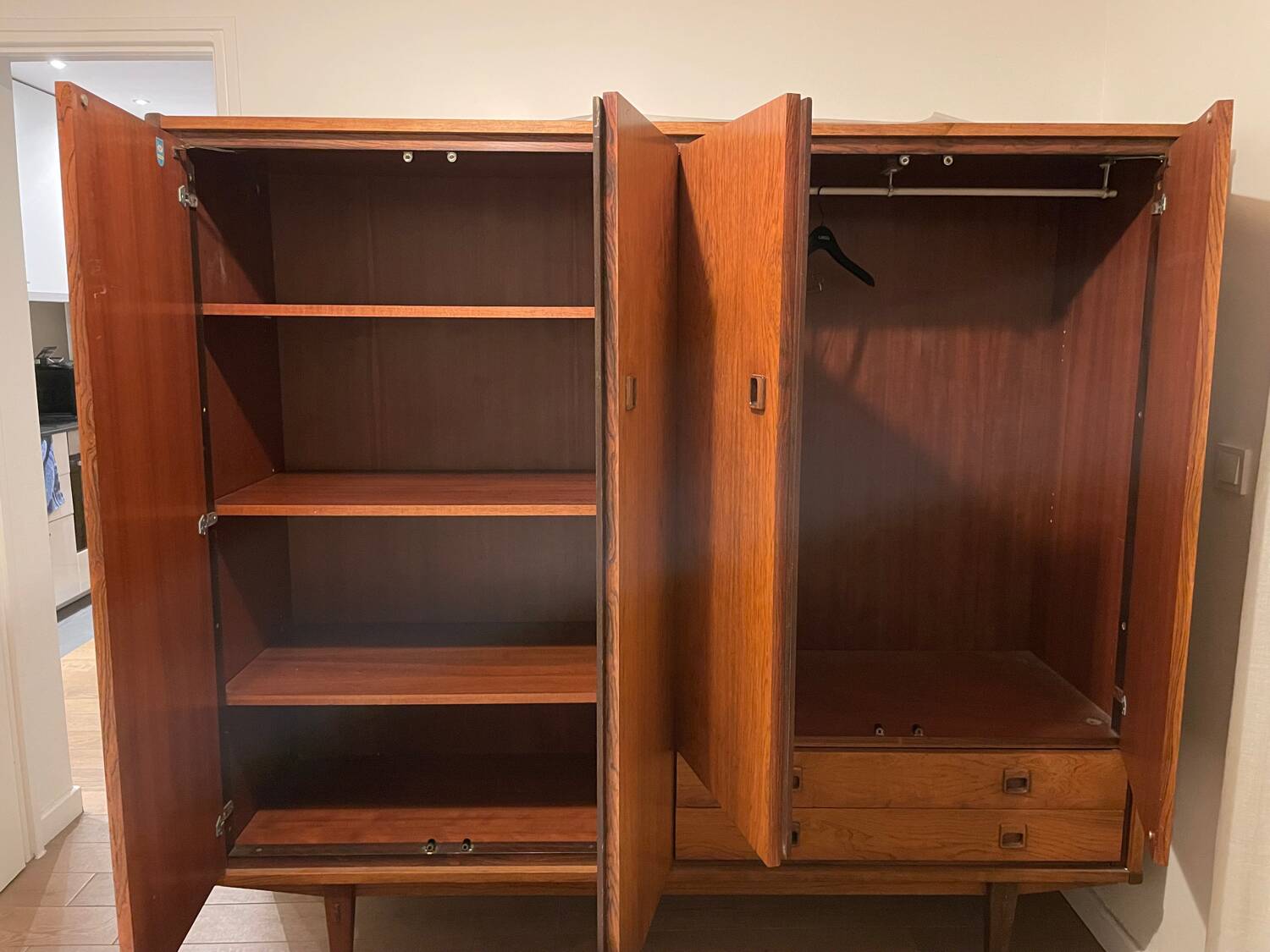 Vintage teak cabinet from the 60s