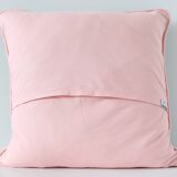 Black and pink liberty square cushion