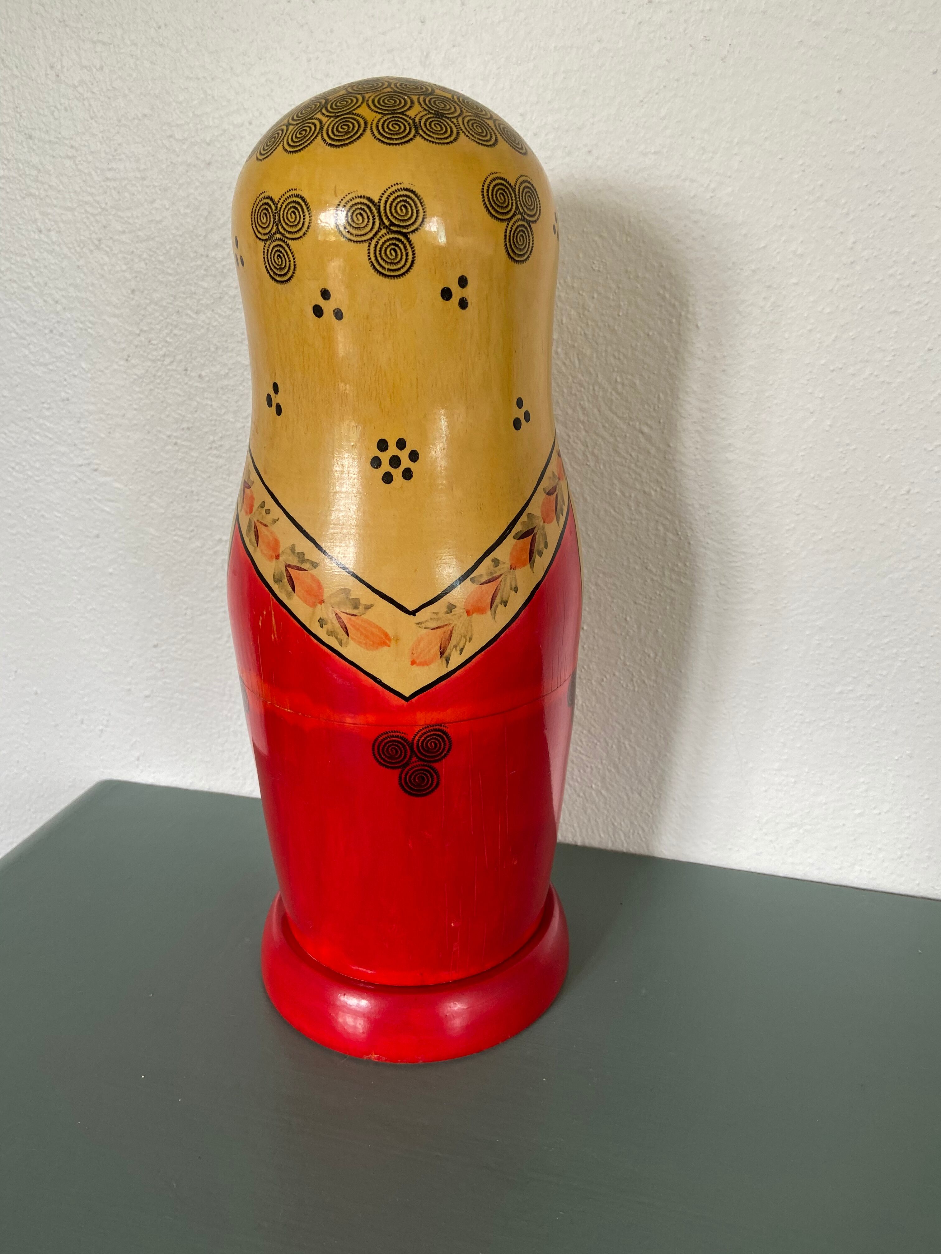 Russian Matriochka vintage doll stamped USSR