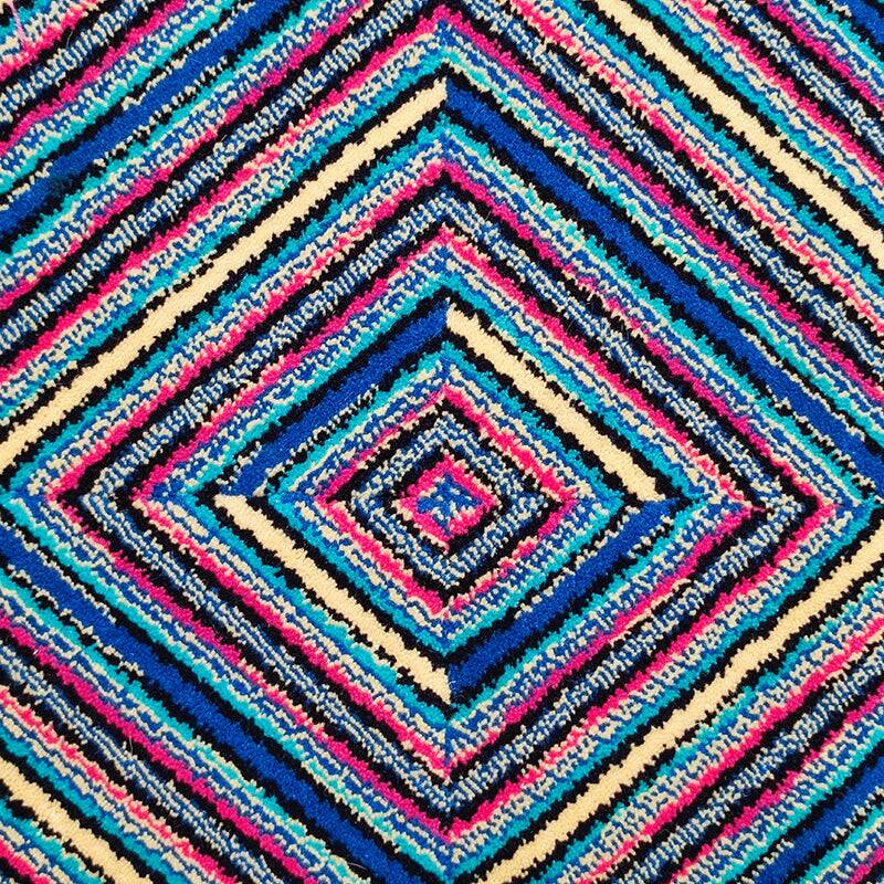 1990s Ottavio Missoni "Square" Geometric Wool Rug Exceptional Italian Postm