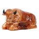 Sixties michel caugant bison tureen pâté mold glazed earthenware 25cm