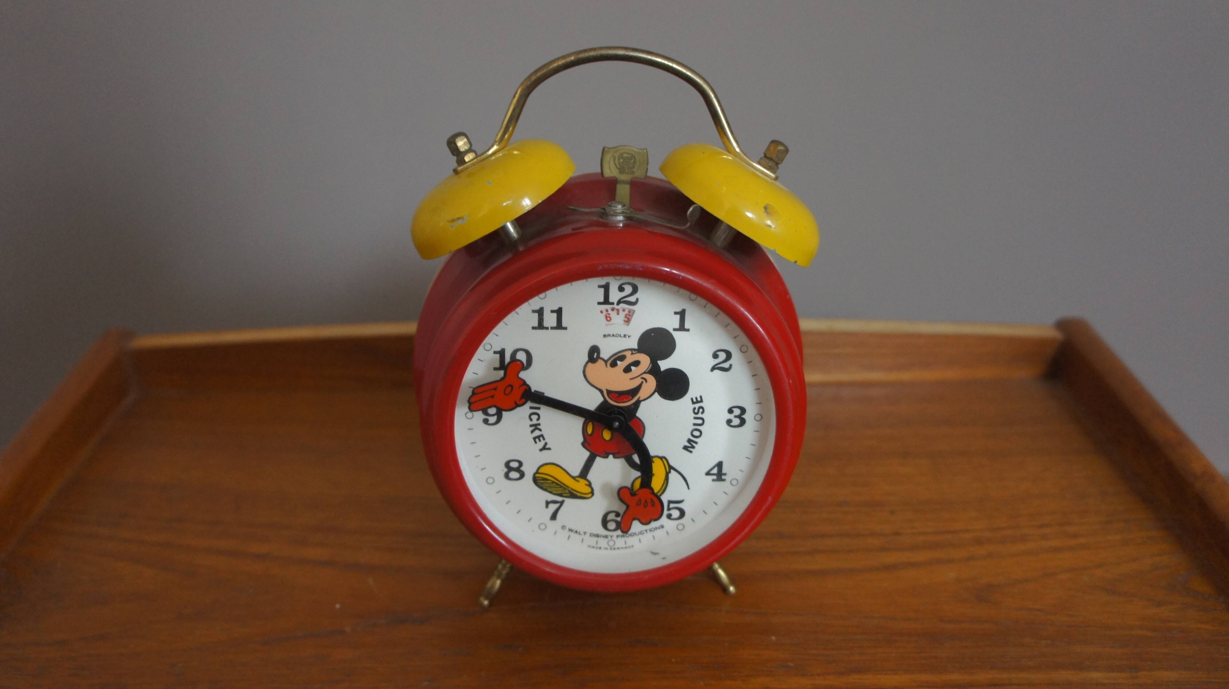 Vintage Disney Mickey Mouse Alarm Clock