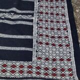 Traditional blue Berber blue kilim rug handmade - 180x105cm