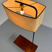 Vintage French design metal and brass floor lamp from the 1950s, Arlus