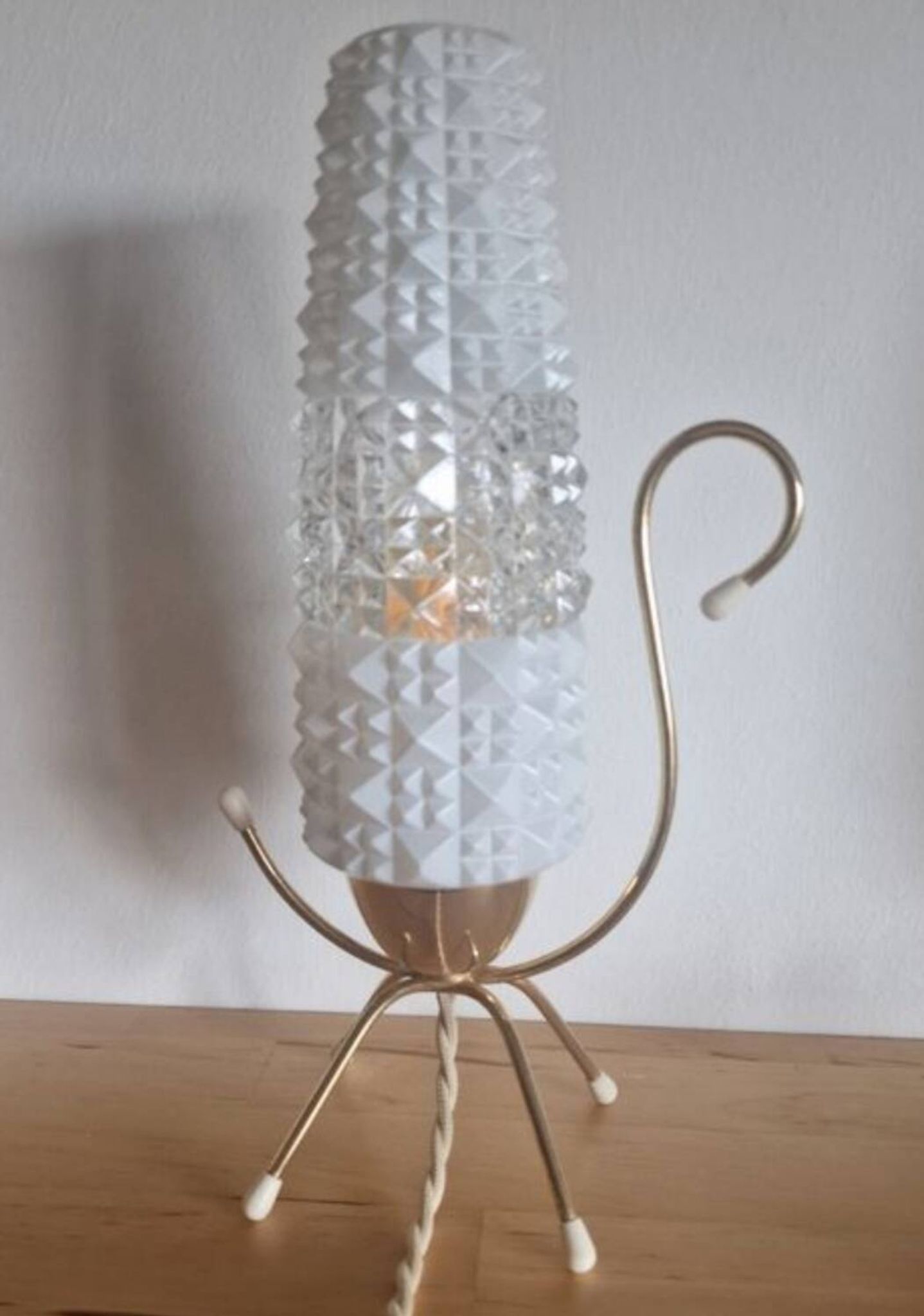 Restored 1950s bedside lamps
