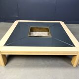 Vintage lacquer coffee table by Alain Delon for Maison Jansen, 1970s