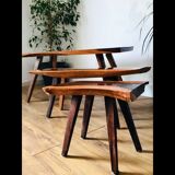 Scandinavian living room 1960 Chilean coffee tables