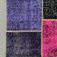 Distressed vintage turkish patchwork rug 251x170 cm wool large