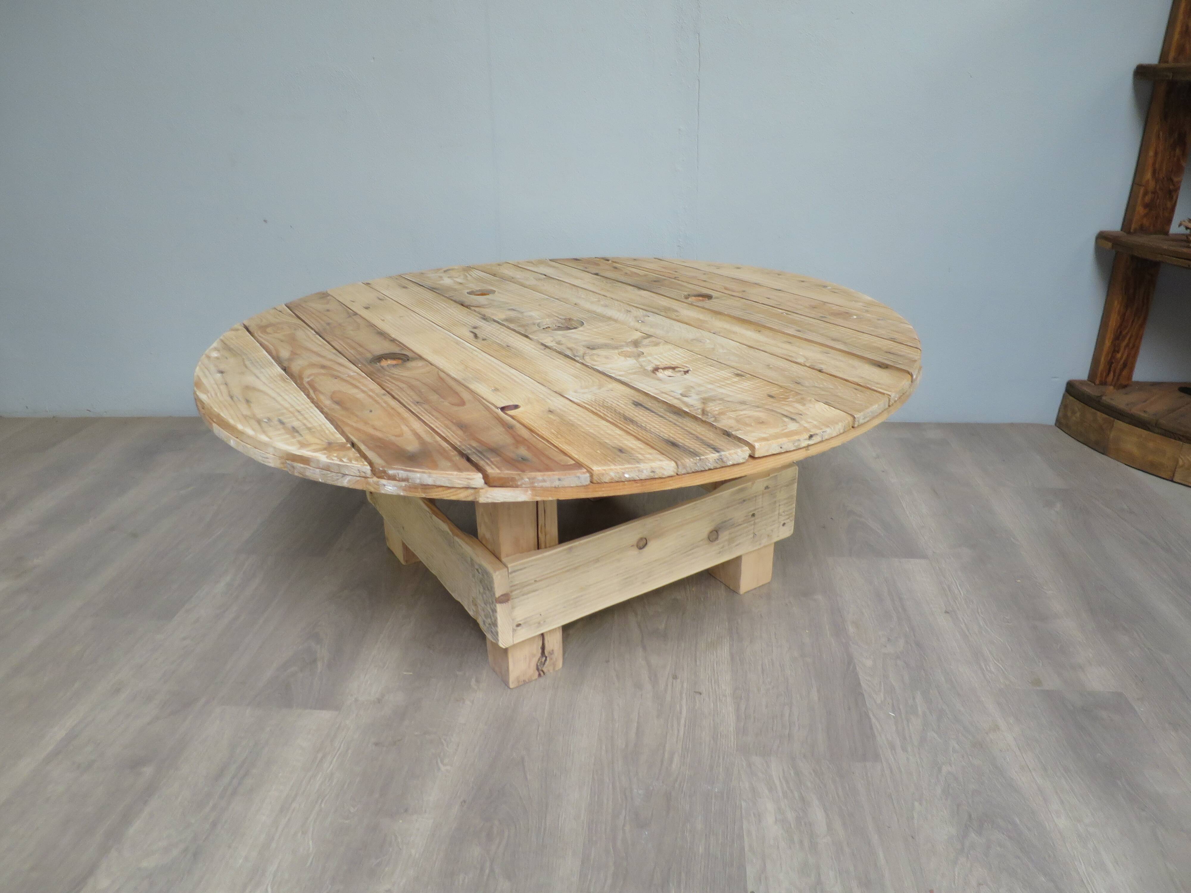 Coffee table in drum