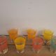 Verres granité colorés 1960