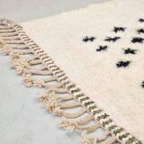 Handmade pure wool rug, size 140 x 260 cm.