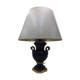 Foot lamp in Black ceramic baluster, 80s