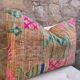 Handmade cushion cover in Berber wool: Moroccan Kilim cushion