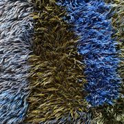 Mid-century Modern High Pile Blue Rya Rug, Sweden, 1960s