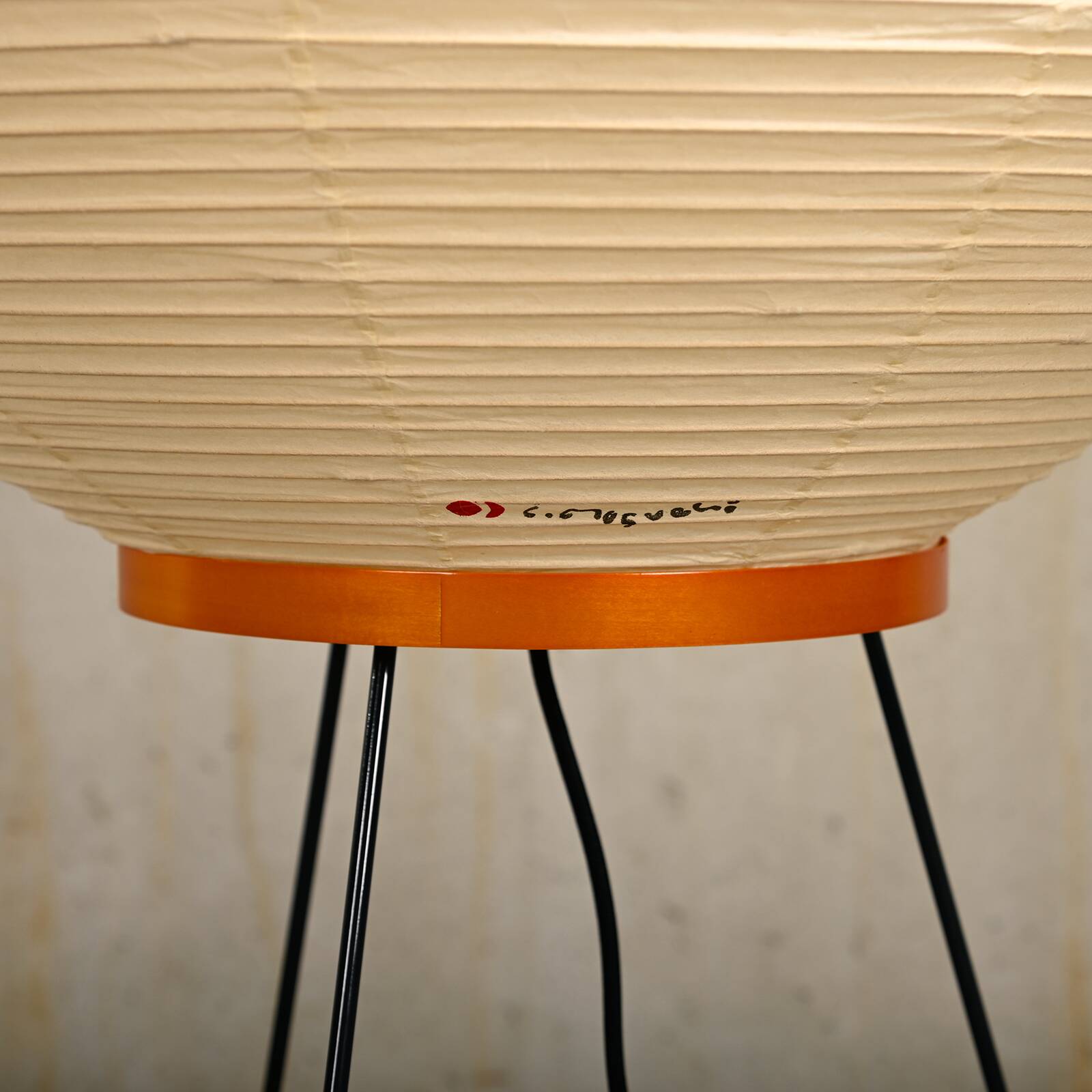 Isamu Noguchi Model 9A Akari Light Sculpture Handcrafted by Ozeki, Japan