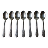 Set of 8 silver-plated mocha spoons, 'REX' goldsmith's work