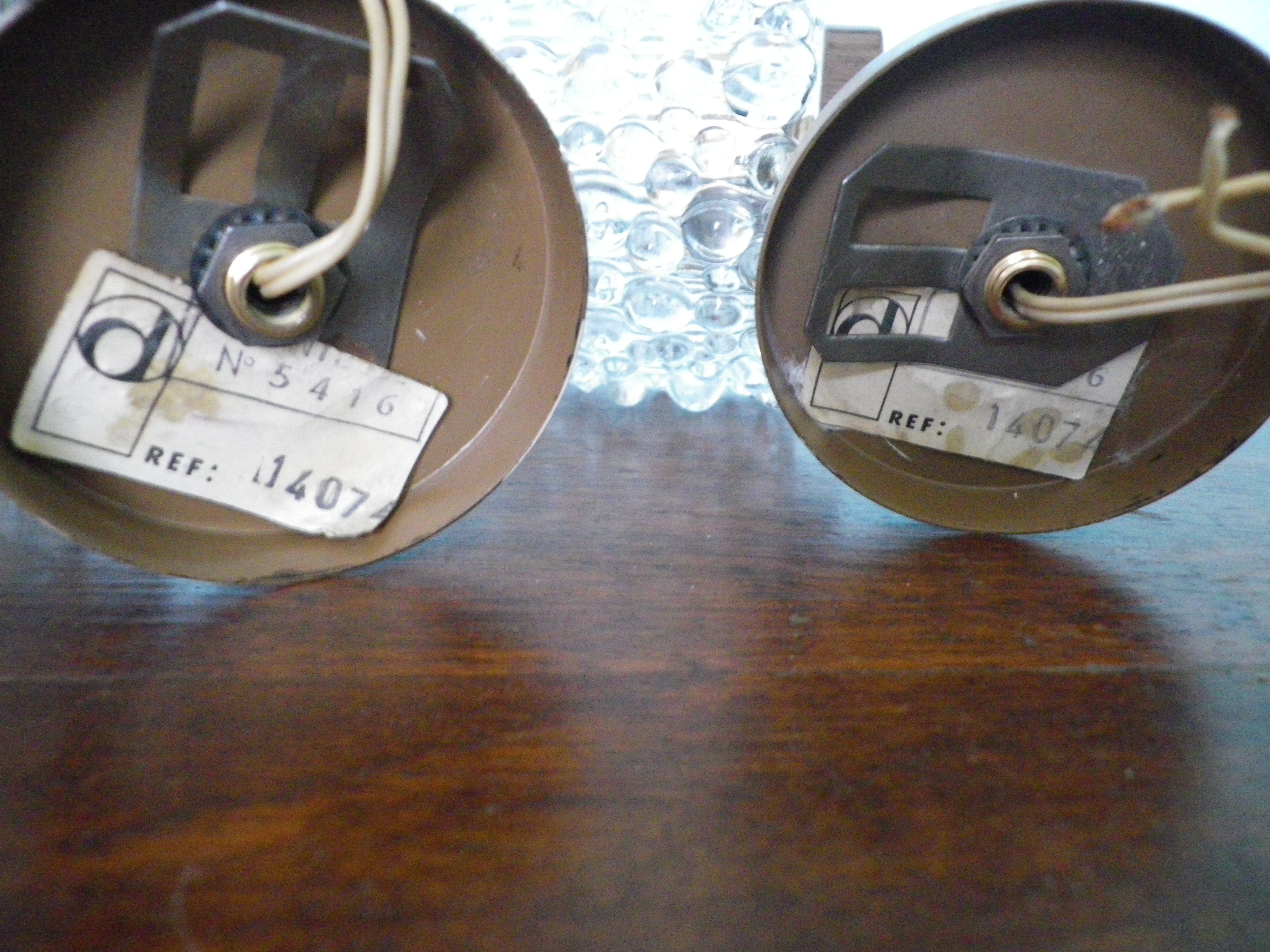 Pair of old sconces, brand Delmas