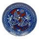 Large ceramic dish with roosters by Svend P. Jørgensen 1966 Ravnild Denmark
