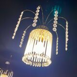Duo of tassel chandeliers