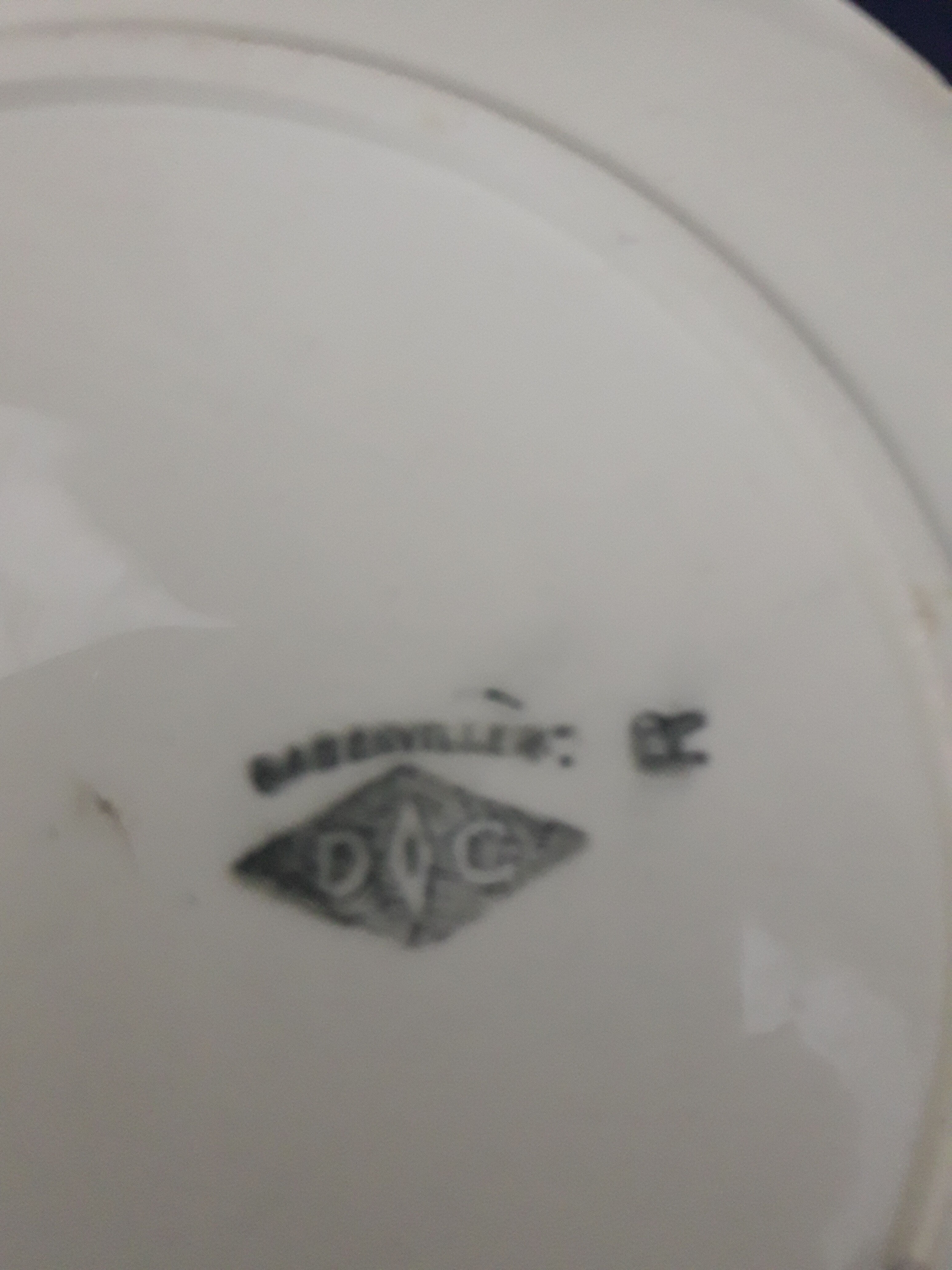 Badonviller DOC diam basket dessert plate 21 cm