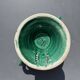 Ceramic glazed green jug and sugar bowl set, Vallauris