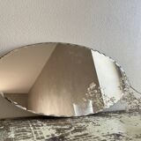 Oval beveled mirror 40 x 20.5 cm