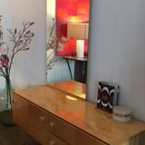 Dressing table in a 1.20m x 1.70m and vintage mirror, 1960's